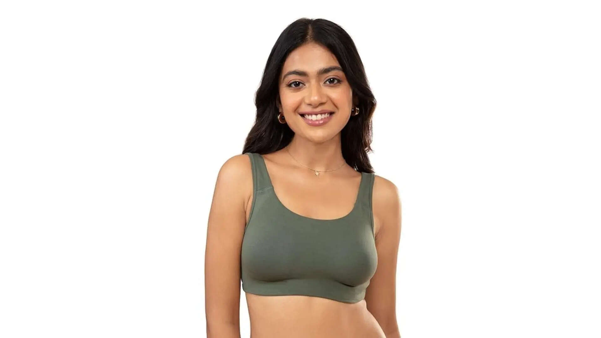 NYKD Everyday Wireless  Non Padded Support Shaper Sports Bra for Women