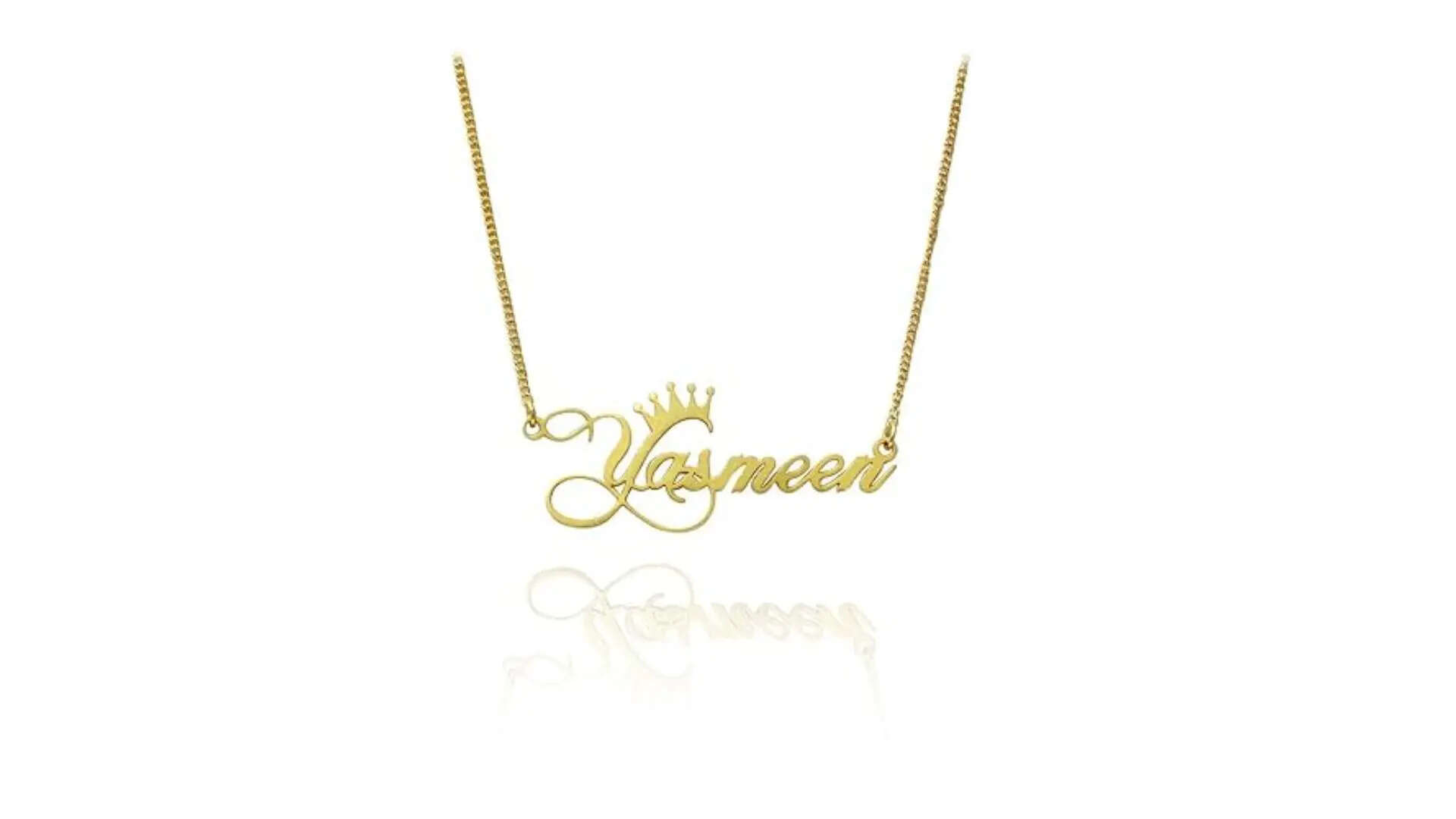 Artisans Crafted RoiDes Arts Customised Gold Plated Name Necklace