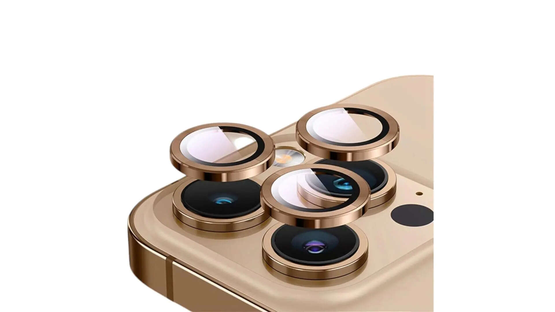 HPTech PreCure Camera Lens Protector for iPhone 16 Pro  16 Pro Max - Desert Titanium