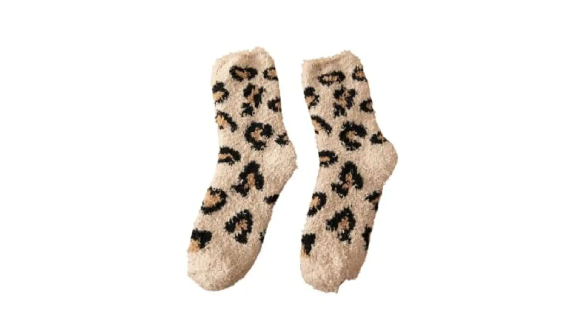 BRATS N BEAUTY GirlsWomen Winter Warm Tiger Design Faux Fur Socks