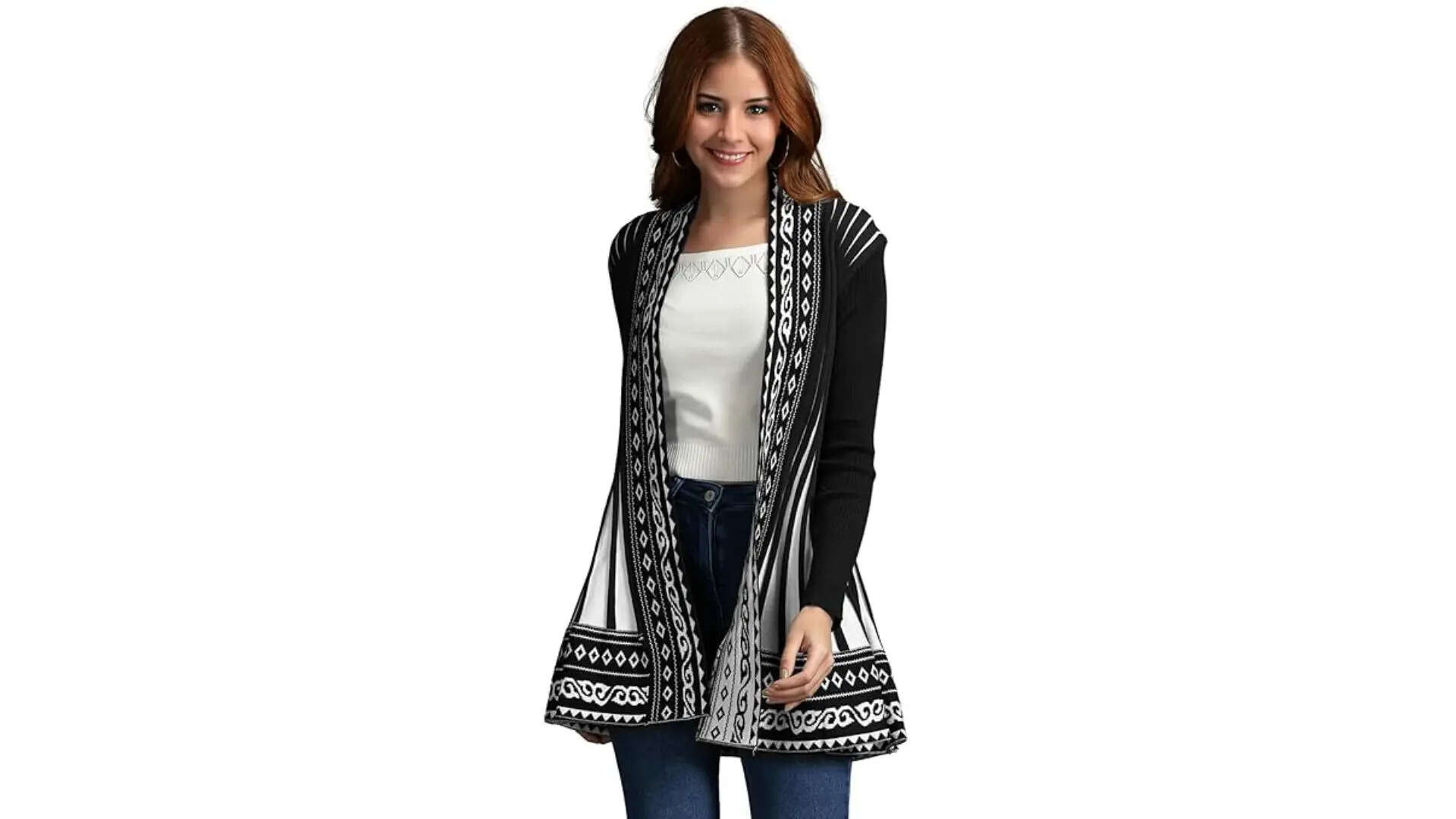 ICW Womens Knitted Stretchable Cardigan