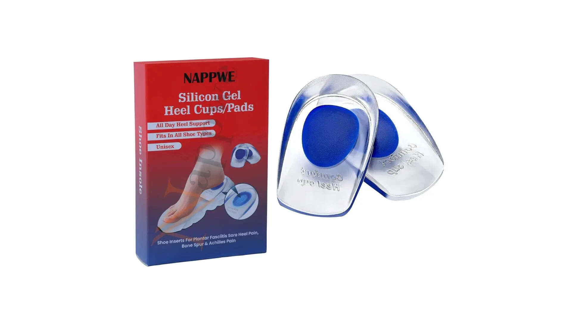 NAPPWE Silicone Shoe Heel Pad