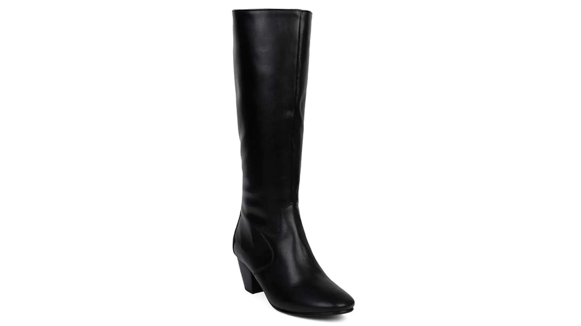 Elle Womens Solid Comfortable Zip Boots