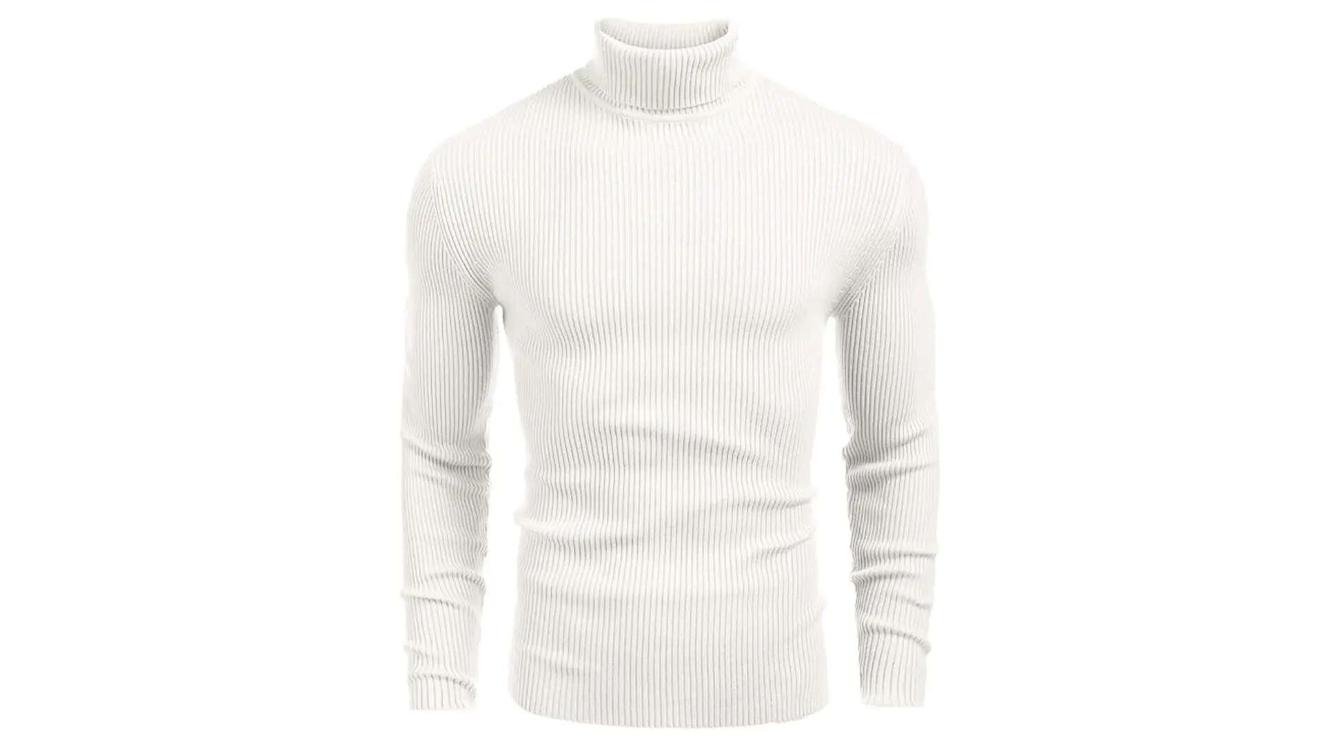 DENIMHOLIC Mens Cotton Turtle Neck Sweater