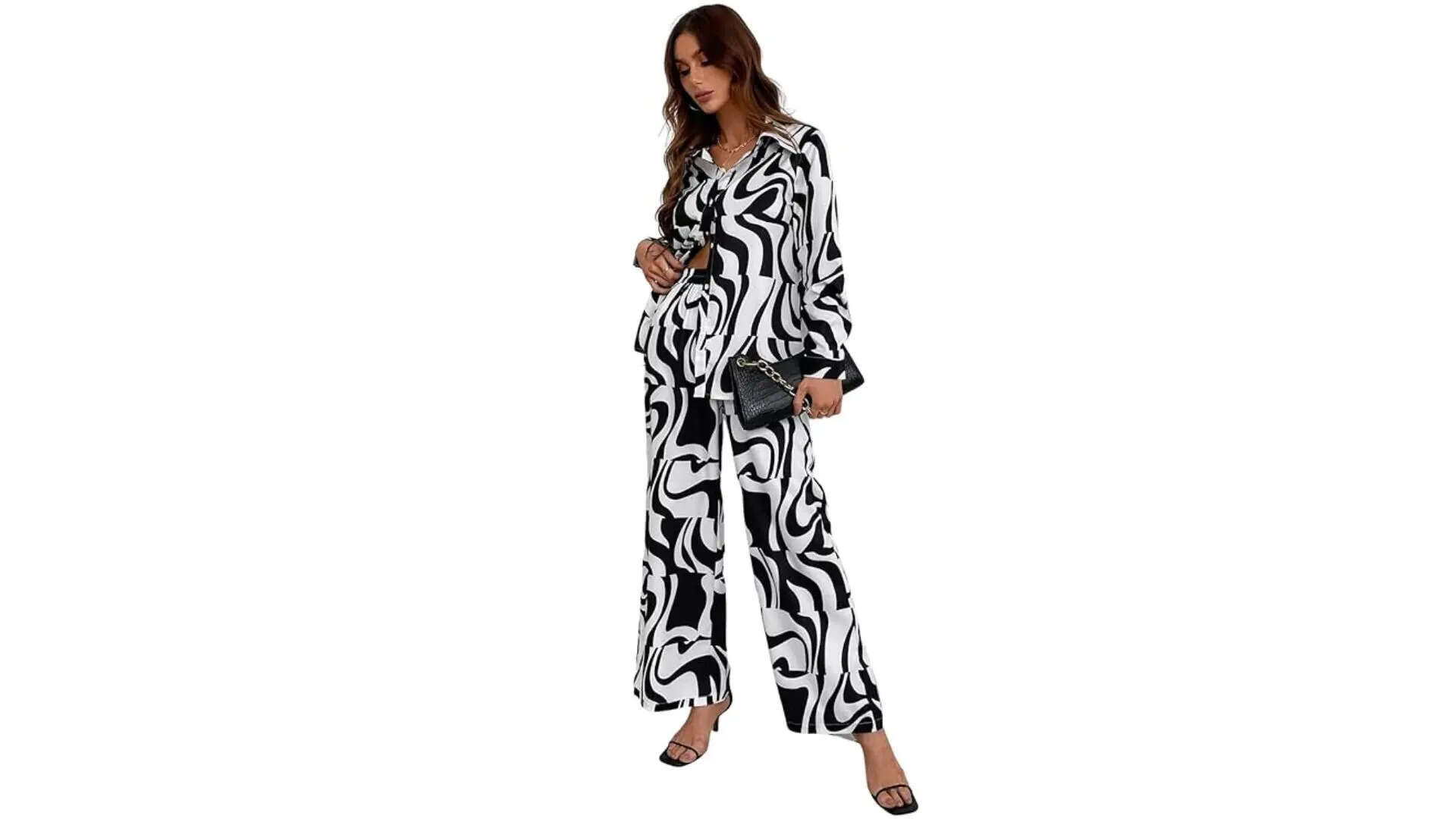 GRECIILOOKS Womens Lycra Pajama Set Standard Length Dress