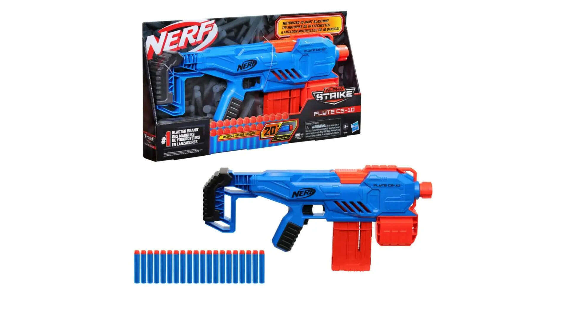 Nerf Alpha Strike Flyte Cs-10 Motorised Blaster 