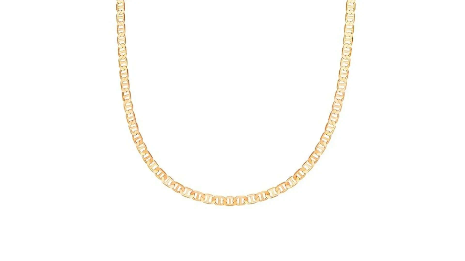 Shining Jewel 24 Inches Gold chain for men