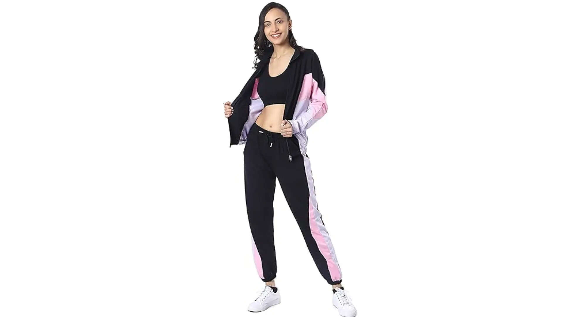 London Hills Women Sports Zipper Running Summer Track Suit for Women