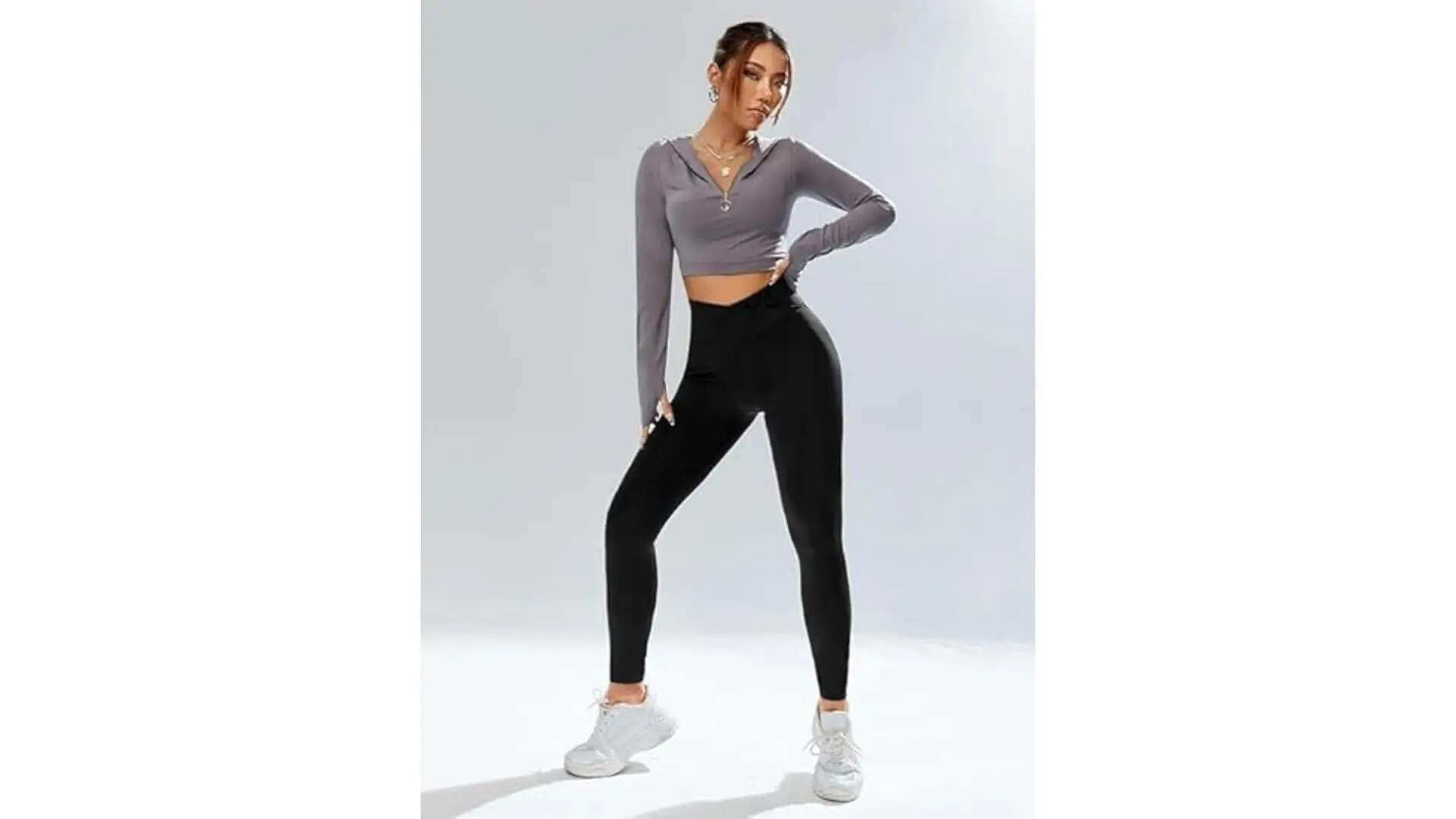 Imperative Regular High Waist Stretchable Gym Tights Leggings