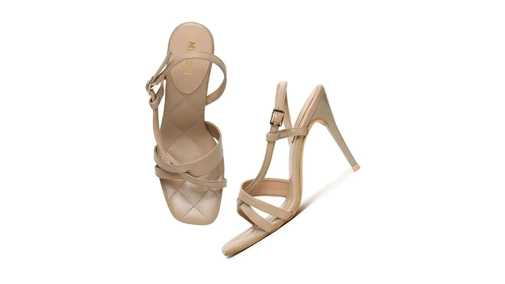 MY FOOT Cross Strappy 4 Inch high Pencil Heels