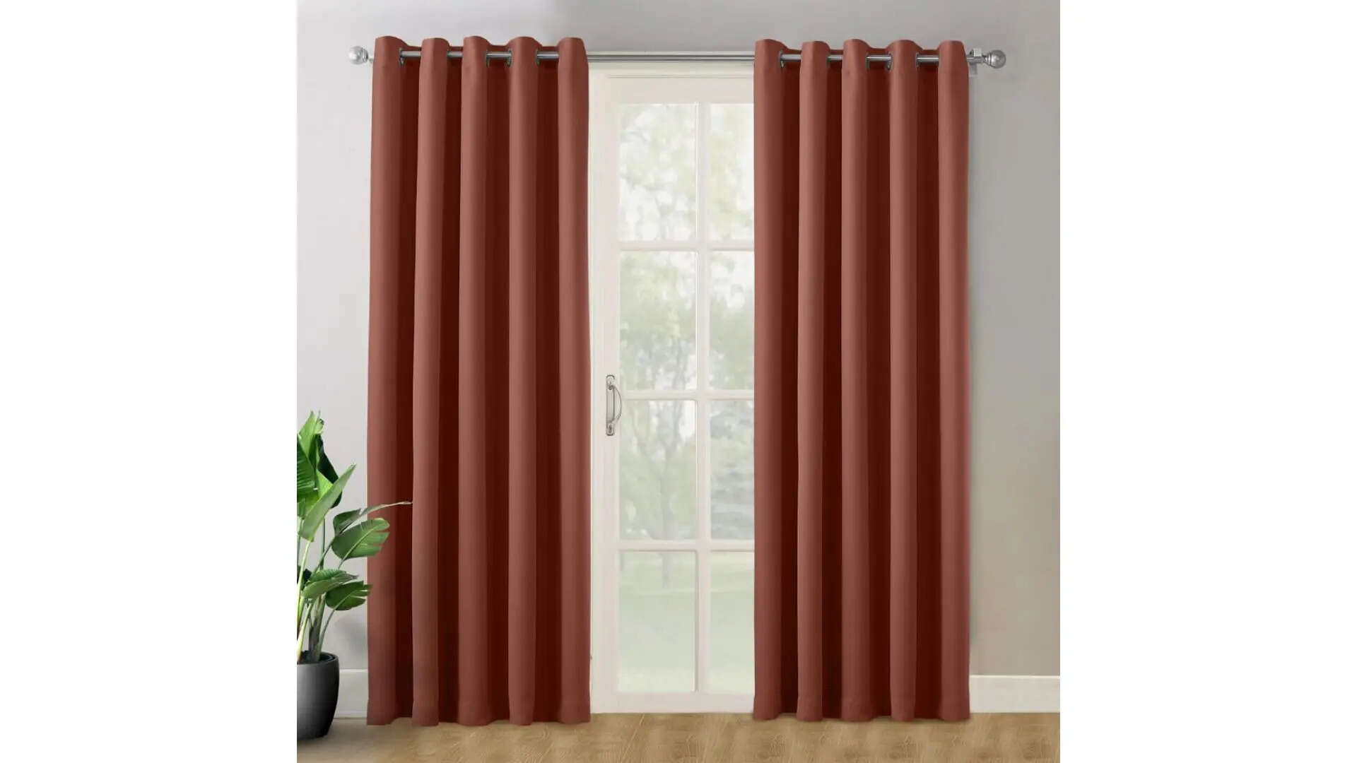 Haus  Kinder 100 Polyester Curtain Dark Brown