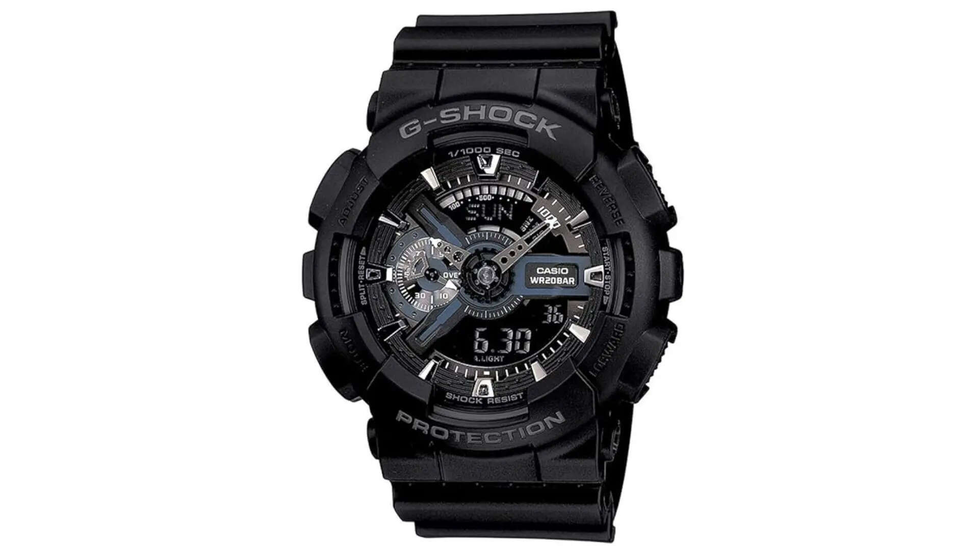 Casio G-Shock GA-110-1BDR Black Analog-Digital Dial Black Resin Strap Mens Watch