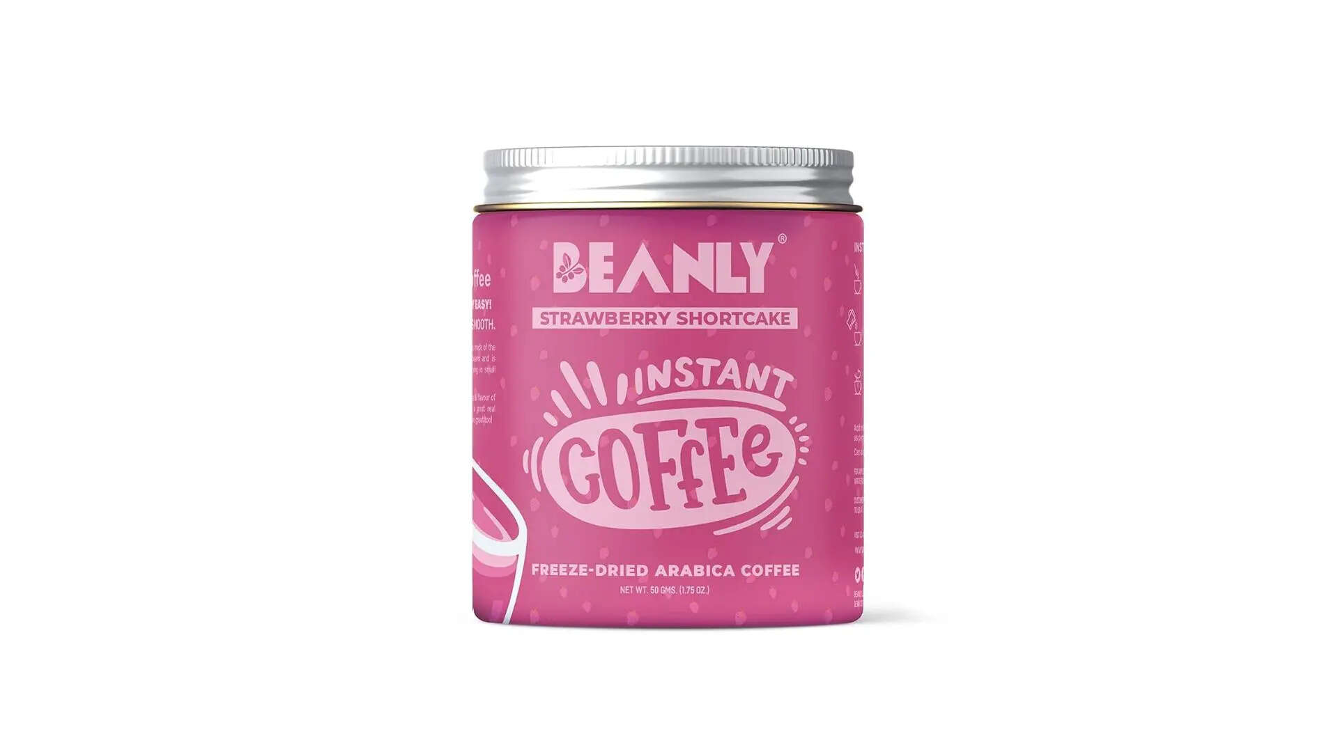 Beanly Instant Coffee Powder Strawberry Shortcake Flavour