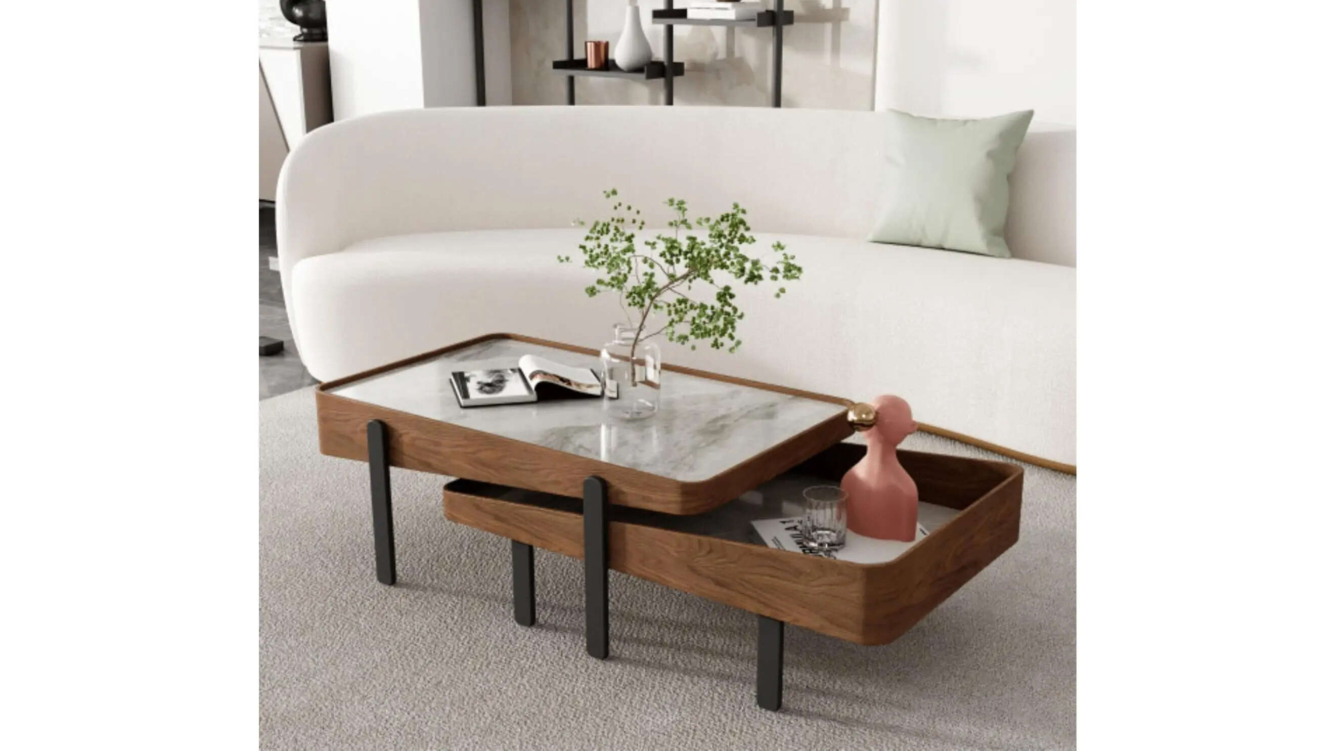 CORSICA DESIGNS  Modern Coffee Table for Living Room