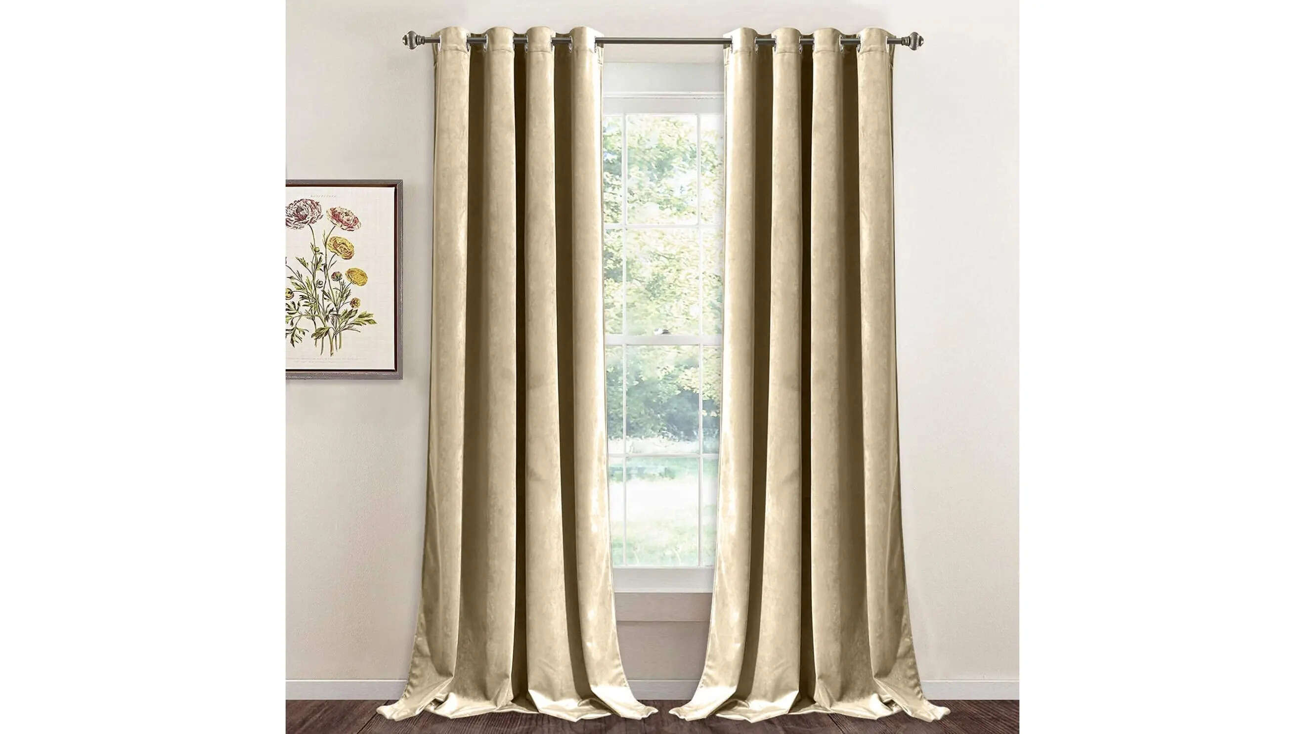 Linen Basics Suede Velvet Textured Curtains