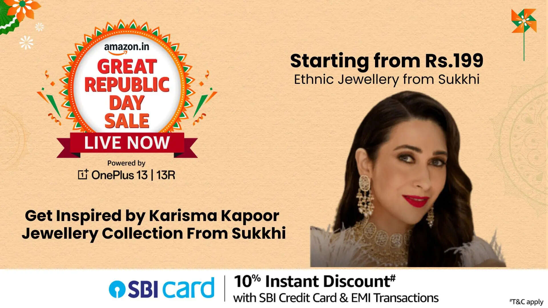 Amazon Great Republic Day Sale 2025 Shop Karisma Kapoors Elegant Ethnic Jewelry Collection from Sukkhi  Starting at Rs 199