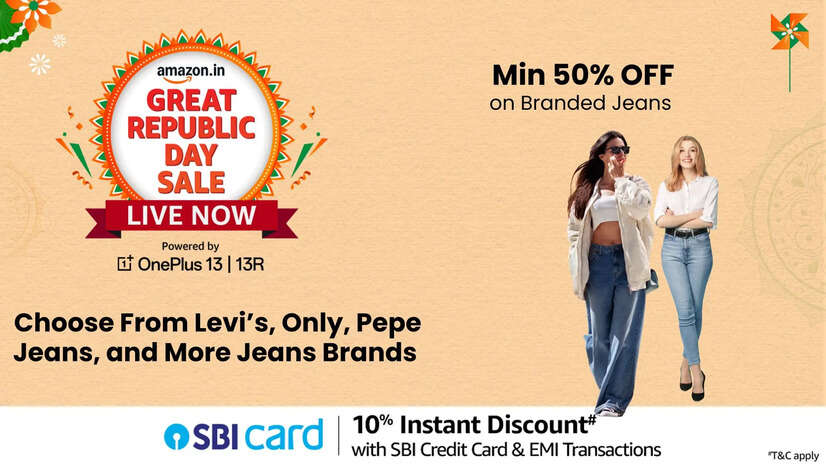 Amazon Great Republic Day Sale 2025 Offers Denim at Min 50 Price Drop Choose From Levis Only Pepe Jeans and More Jeans Brands
