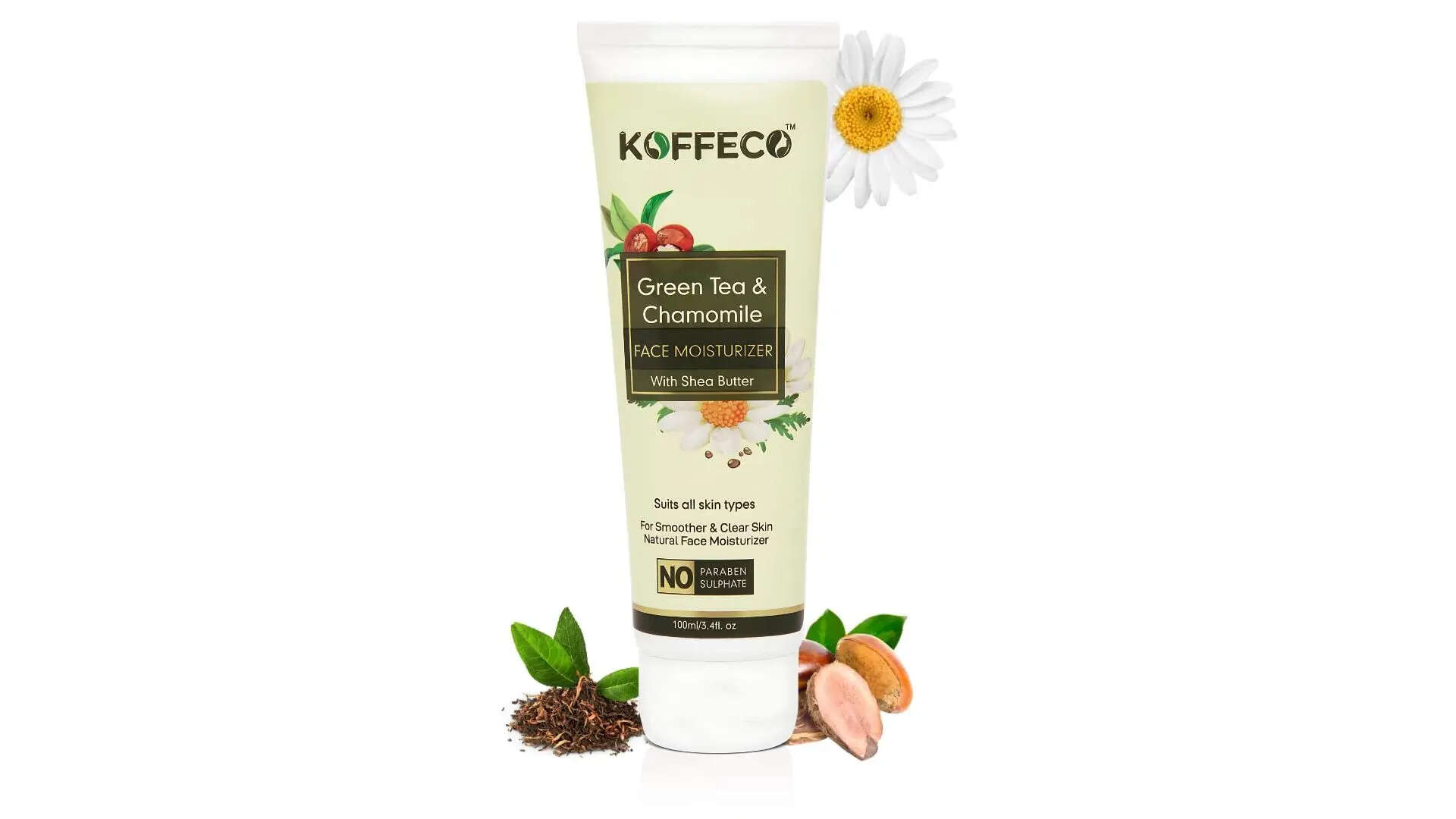 Koffeco 100 ML Green Tea Chamomile Face Moisturizer