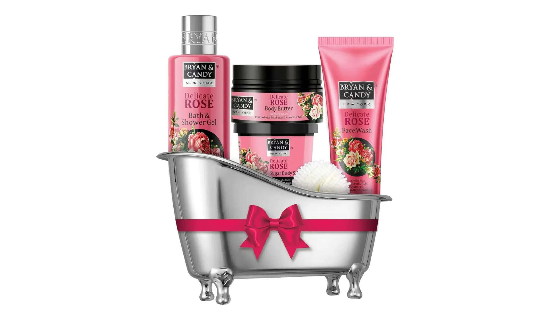 Bryan  Candy Delicate Rose Tub Kit Gift Set For Women