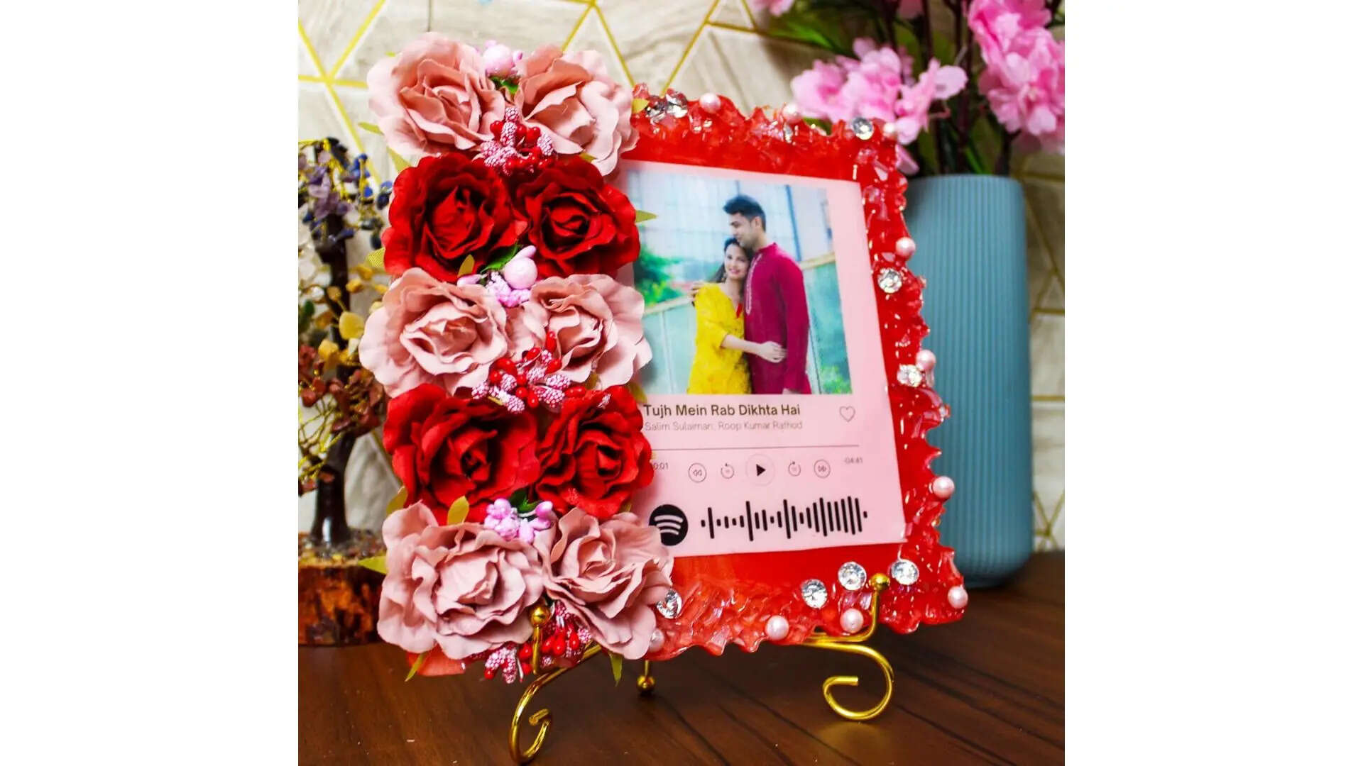 Rezica Everlasting Blossom Customized Resin Photo Frame