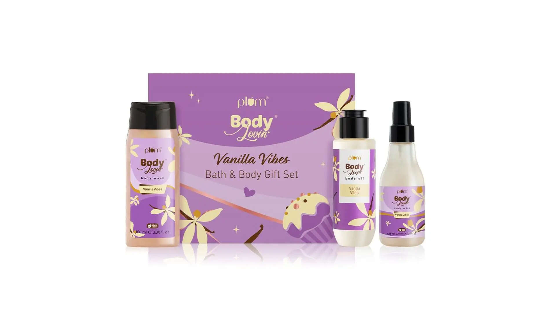 Plum BodyLovin Vanilla Vibes Bath  Body Gift Set