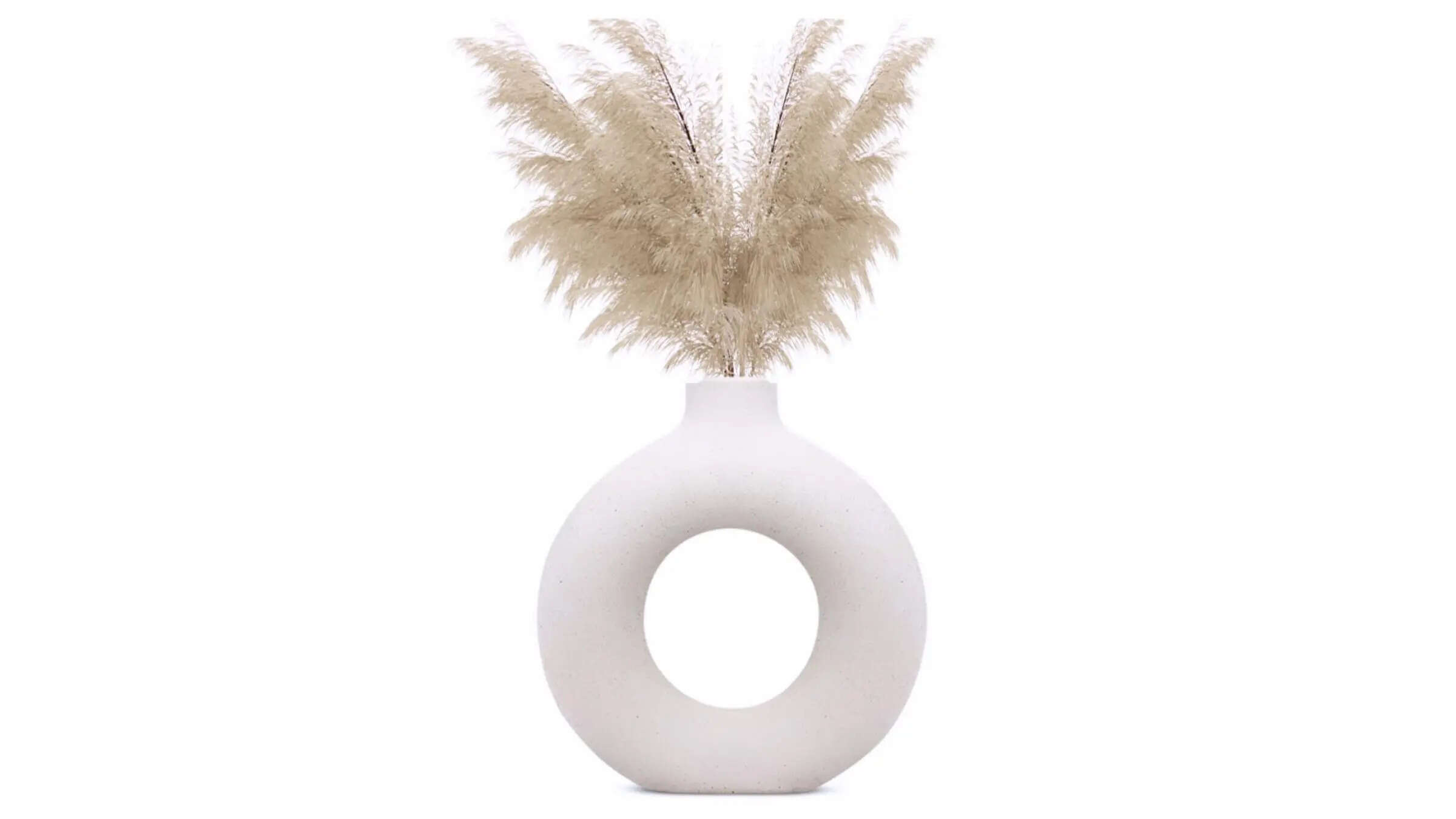 INDULGE HOMES - White Donut Vase