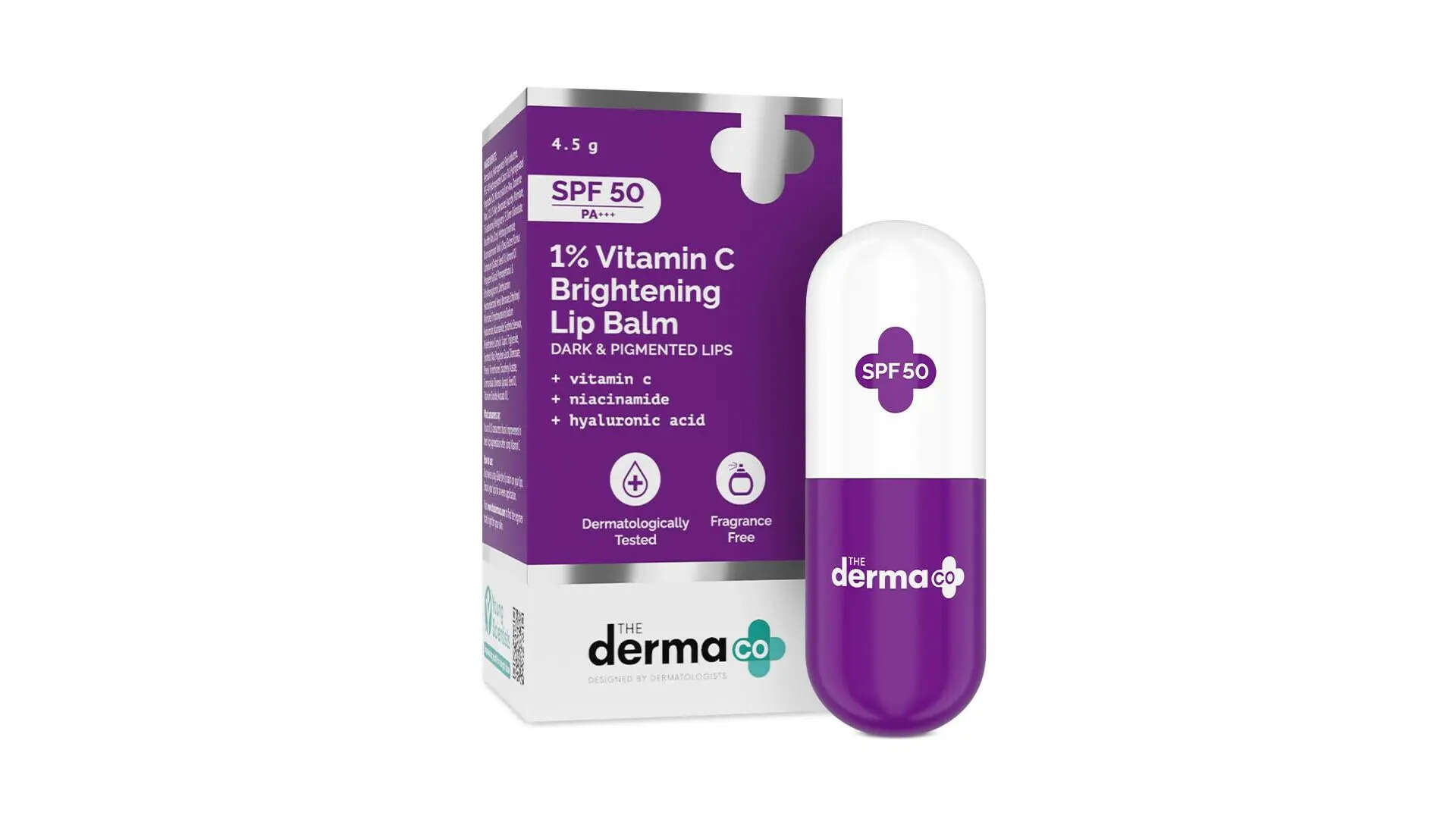 The Derma Co 1 Vitamin C Brightening Lip Balm with SPF 50