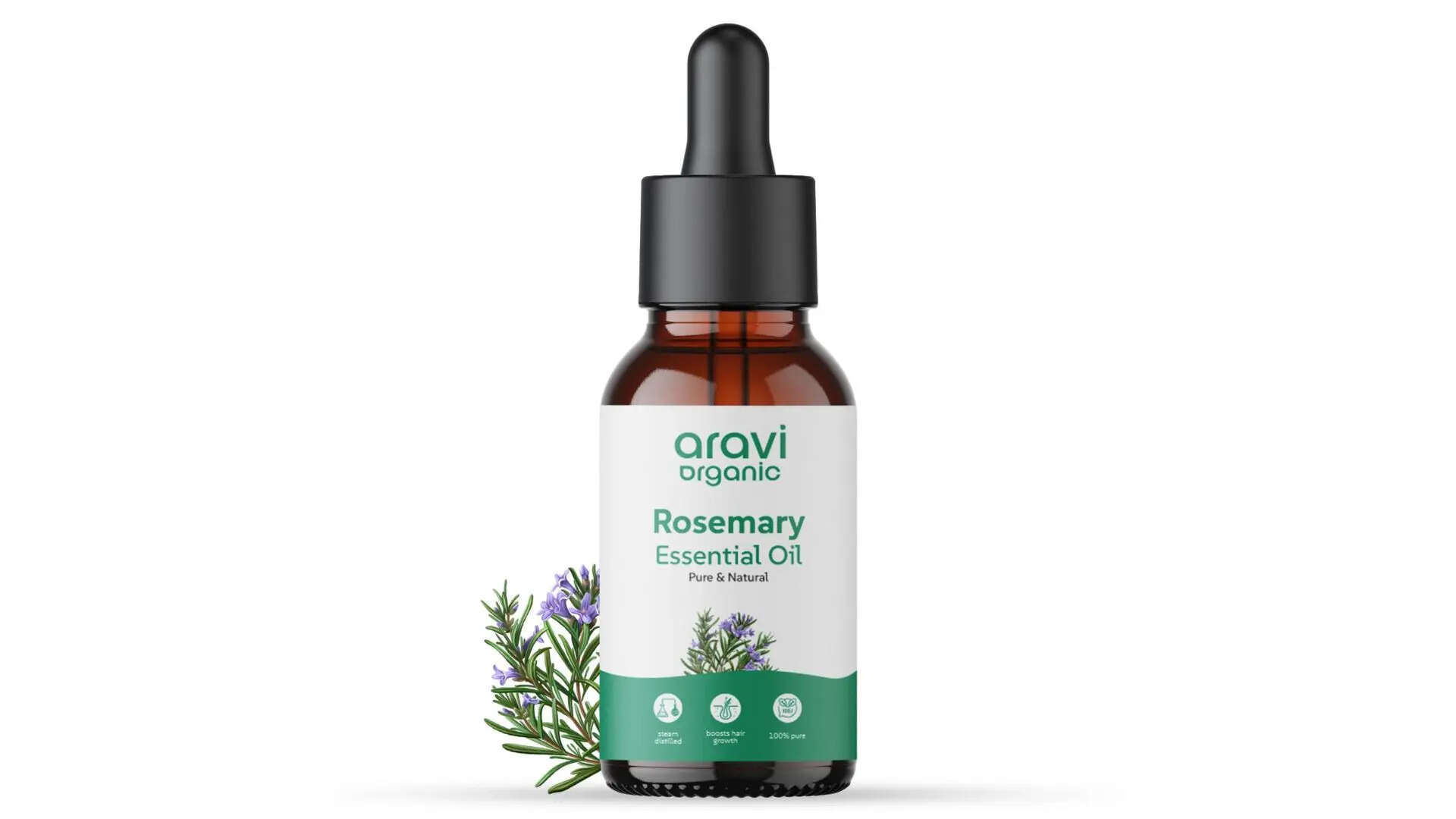 Aravi Organic Rosemary Essential Oil for Hair Growth