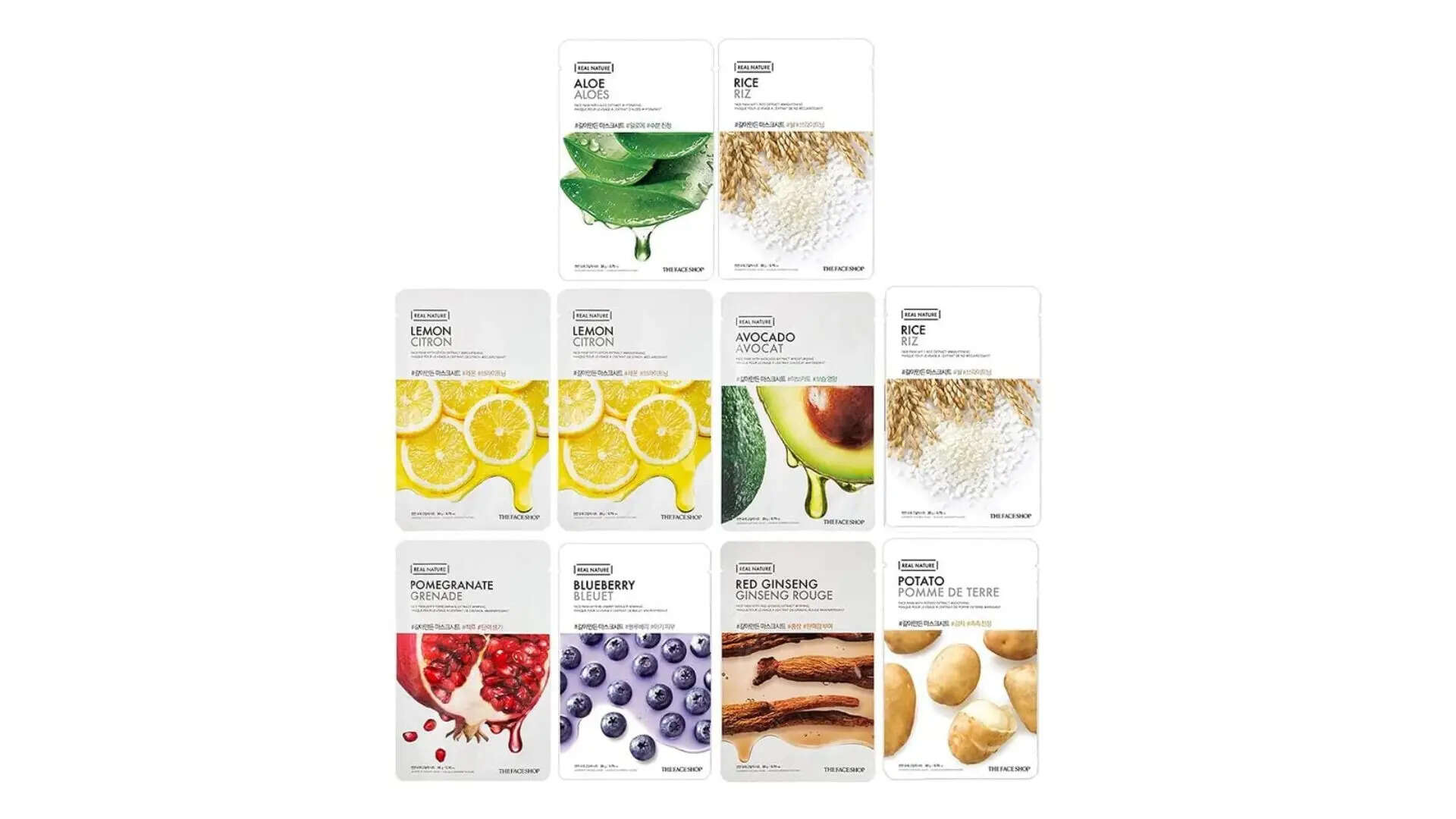 The Face Shop Real Nature Daily Glow Sheet Mask for Glowing Skin  Hydration