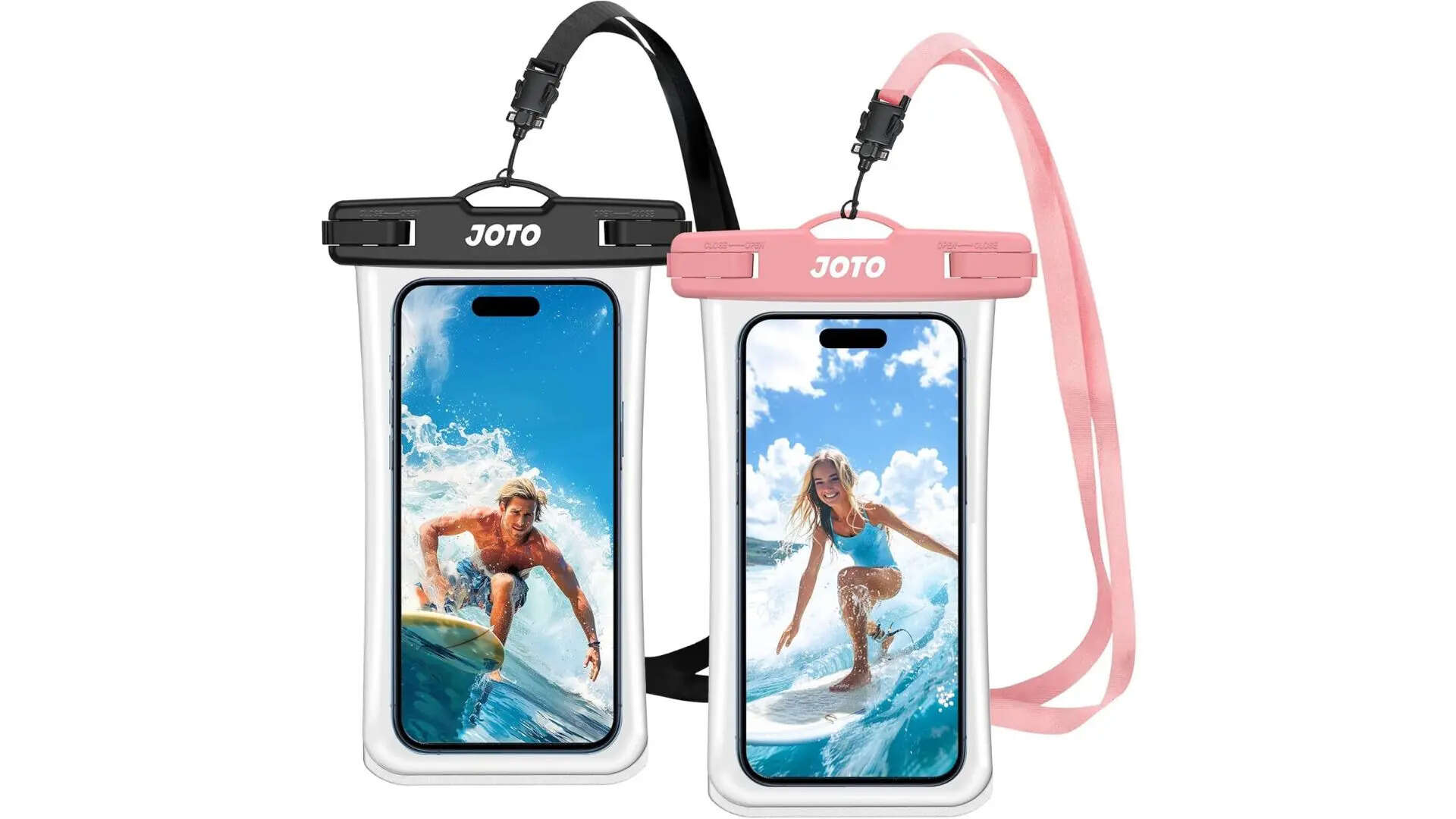 JOTO Plastic TPU Underwater Transparent Waterproof Phone Case Holder Pouch for iPhone