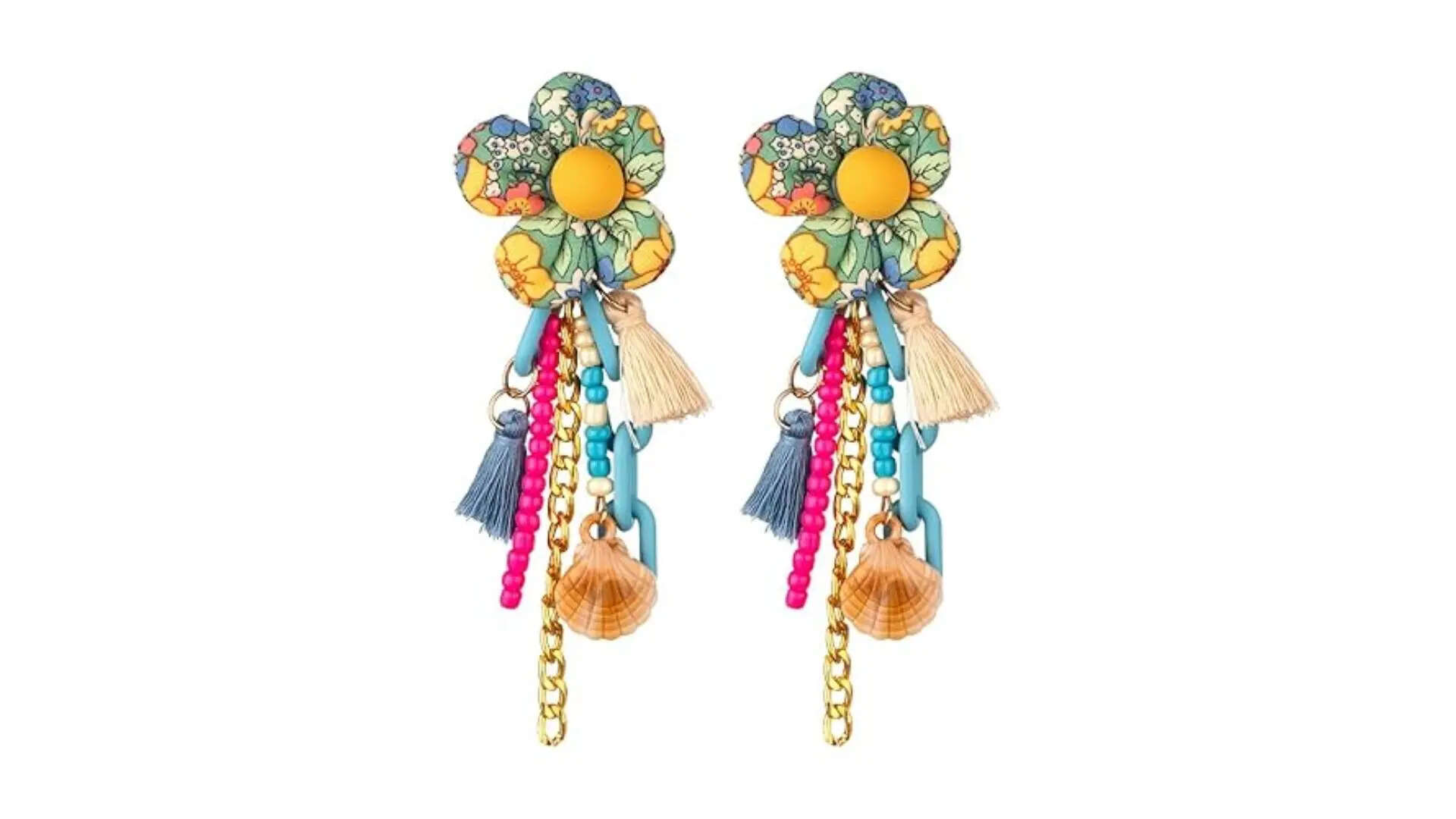 Yellow Chimes Earrings for Women 