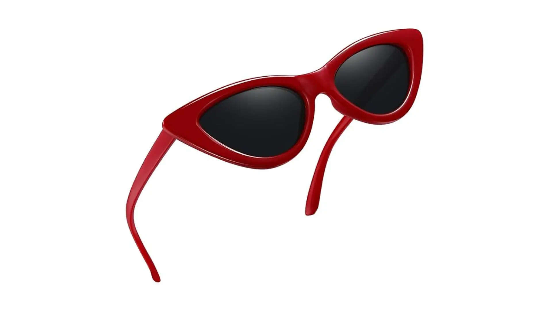 Bold Red Cat-Eye Sunglasses