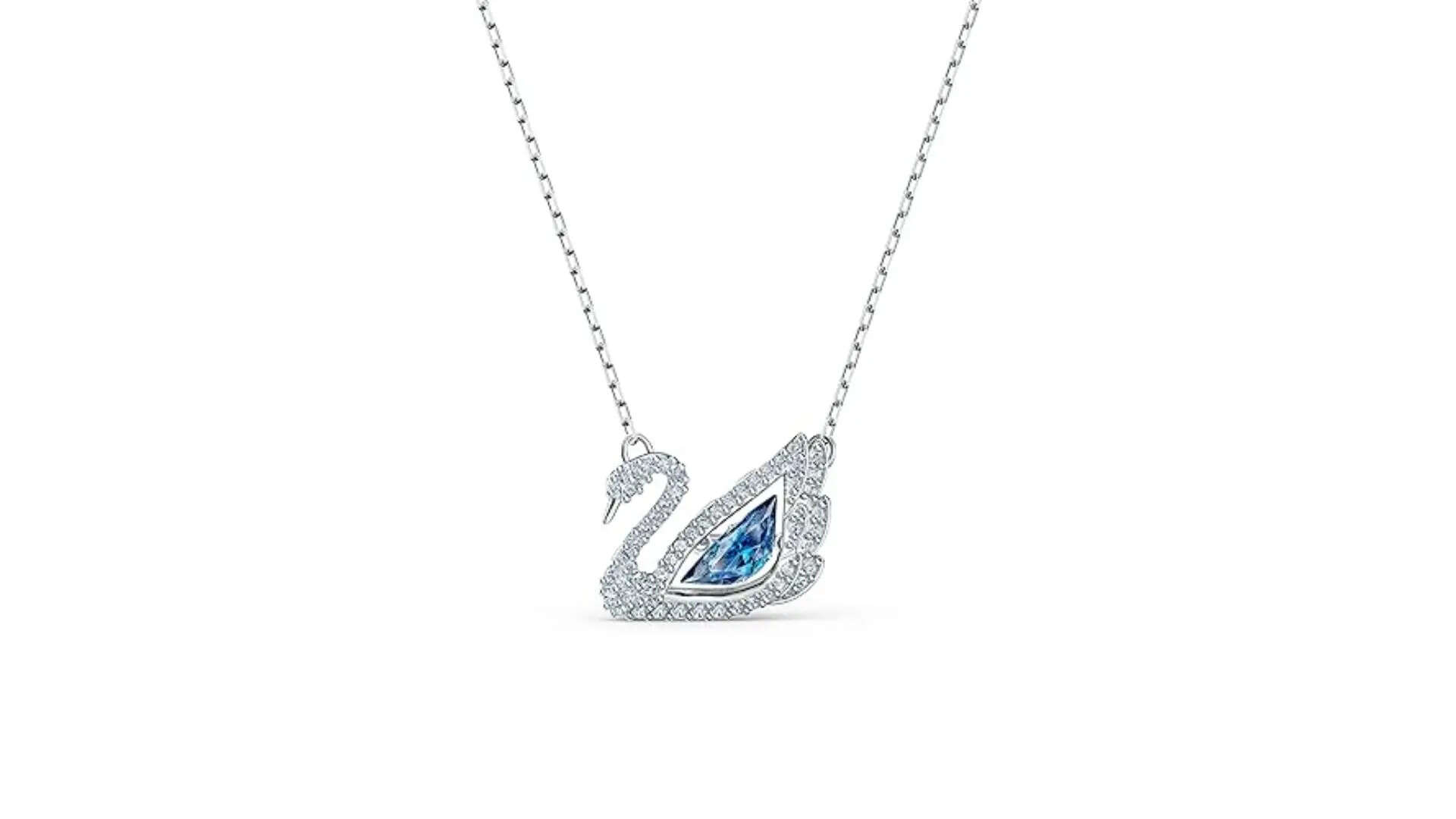 Swarovski Women Dancing Swan Necklace