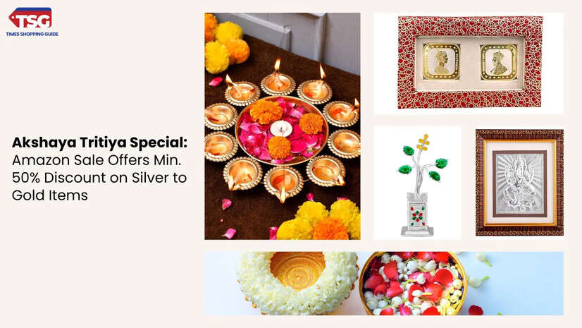 Akshaya Tritiya Special Amazon Sale Offers Min 50 Discount on Silver to Gold Items
