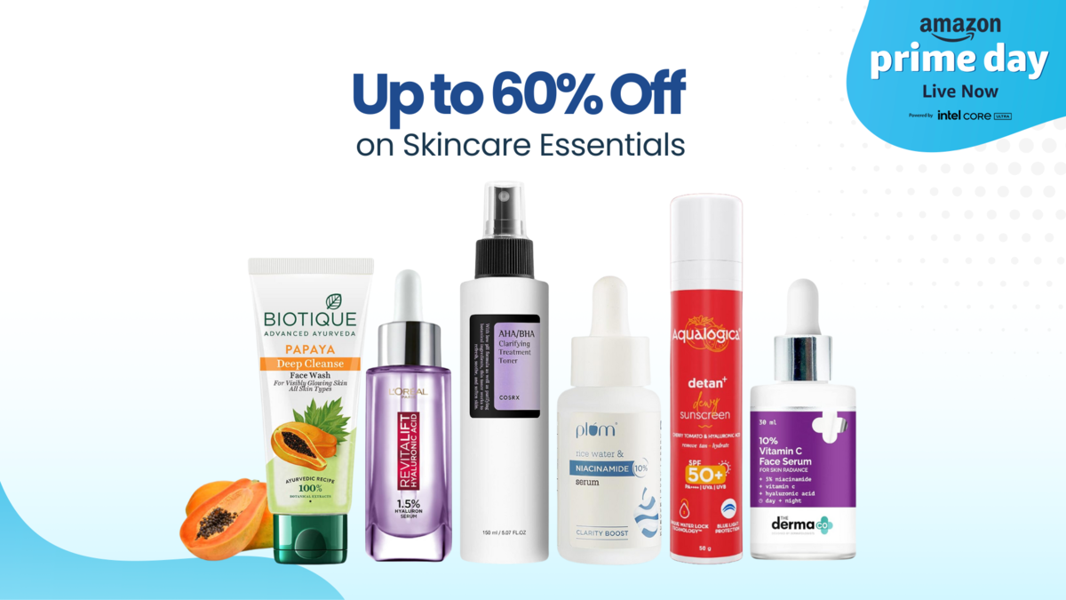 Save Big on Skincare Essentials at Amazon Prime Day Sale 2024 - Up to 60% Off and more!
