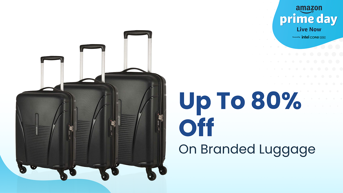 Amazon Prime Day Luggage Sale 2024: Snatch up to 80% off on Branded Luggages