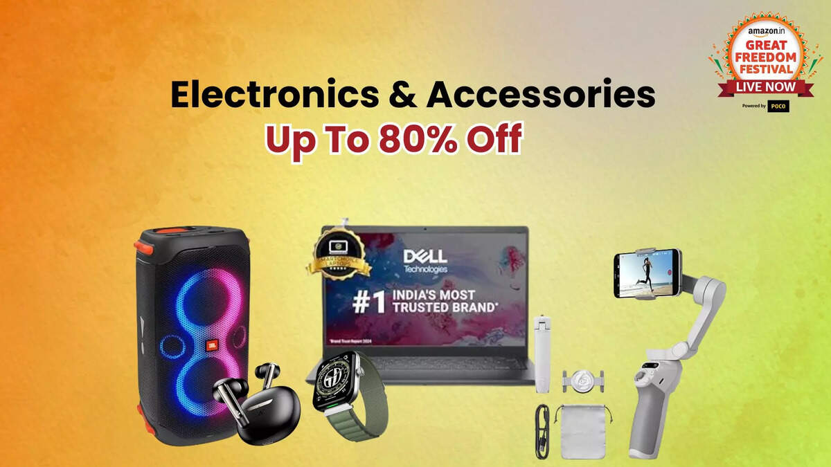 Great Freedom Festival Sale 2024: Up To 80% Off on Headphones, Laptops, Tablets, and More Electronics & Accessories