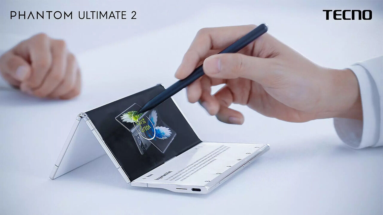 Tecno Phantom Ultimate 2 Tri-Fold Smartphone Concept Unveiled: Check ...