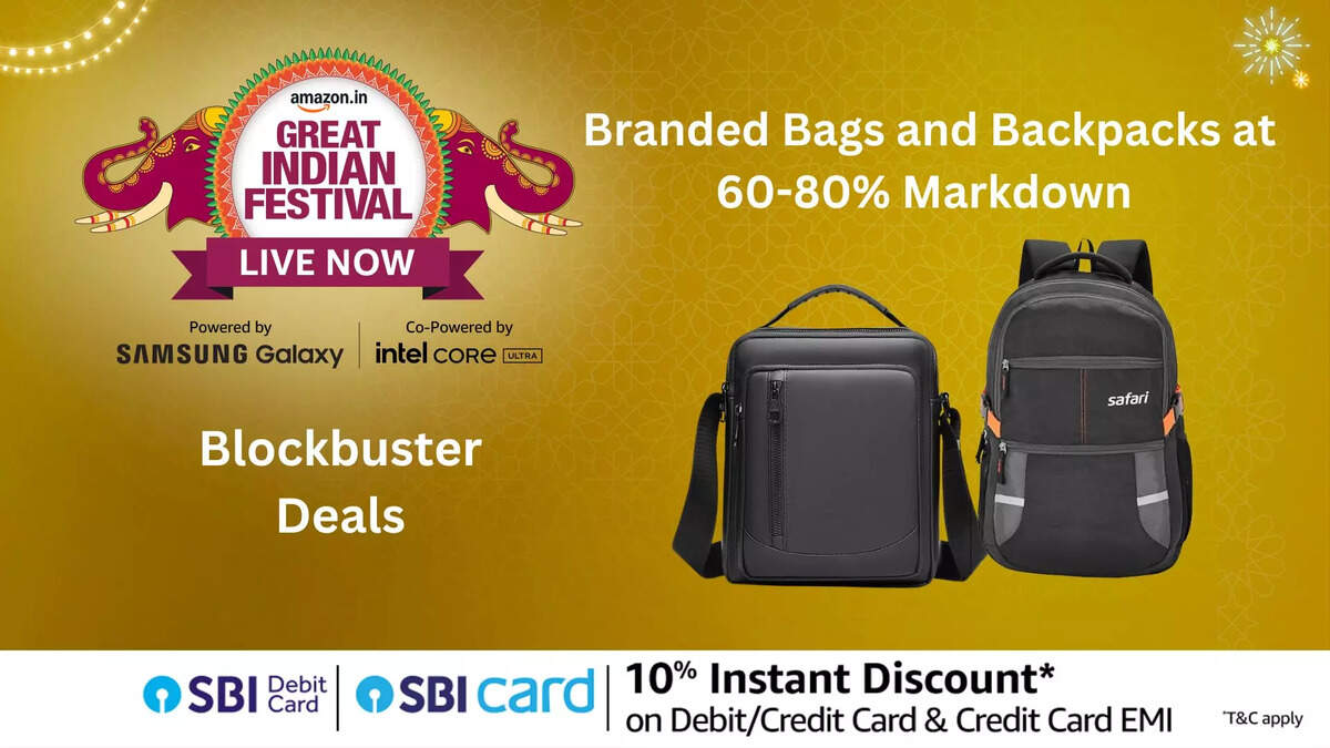 Amazon Great Indian Sale 2024: Branded Bag and Backpacks at 60-80% Markdown