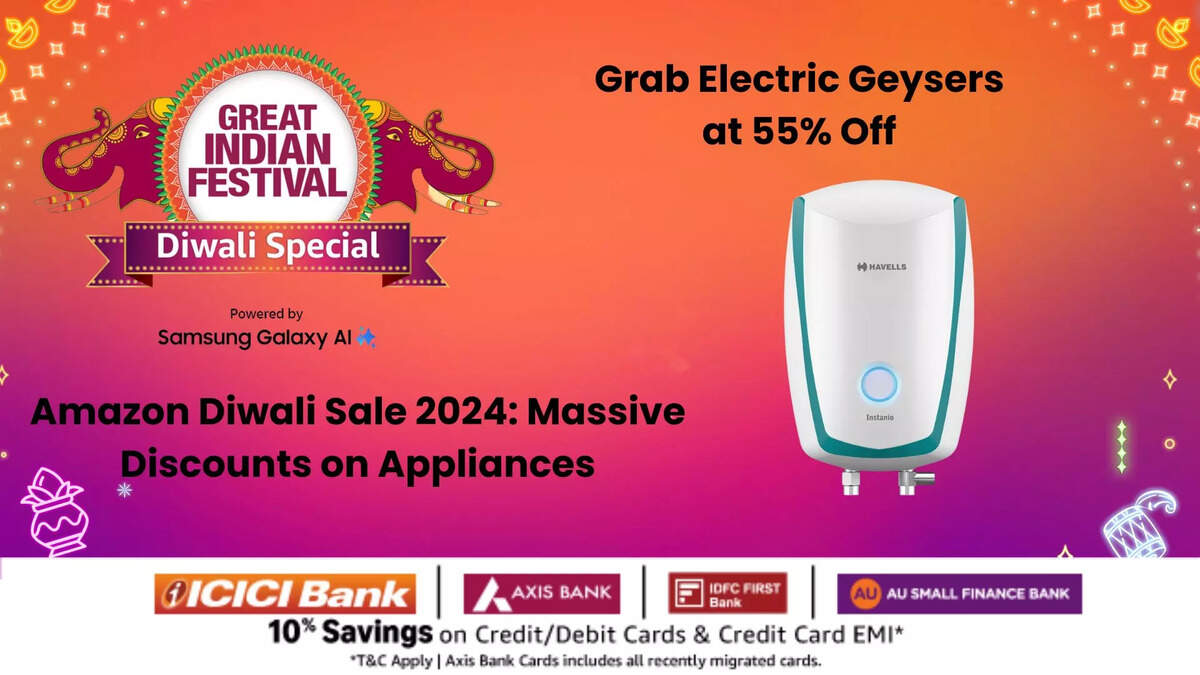 Amazon Diwali sale: Up to 55% off on geysers