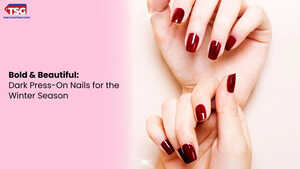 Stay On-Trend This Winter with Bold Dark Press-On Nails