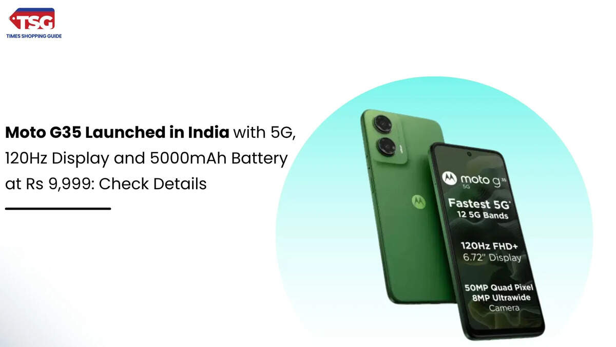 Moto G35 Launched in India with 5G, 120Hz Display and 5000mAh Battery at Rs 9,999: Check Details