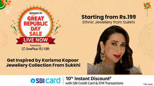 Amazon Great Republic Day Sale 2025Get Inspired by Karisma Kapoors Ethnic Jewelry Collection from Sukkhi  Starting at Rs 199