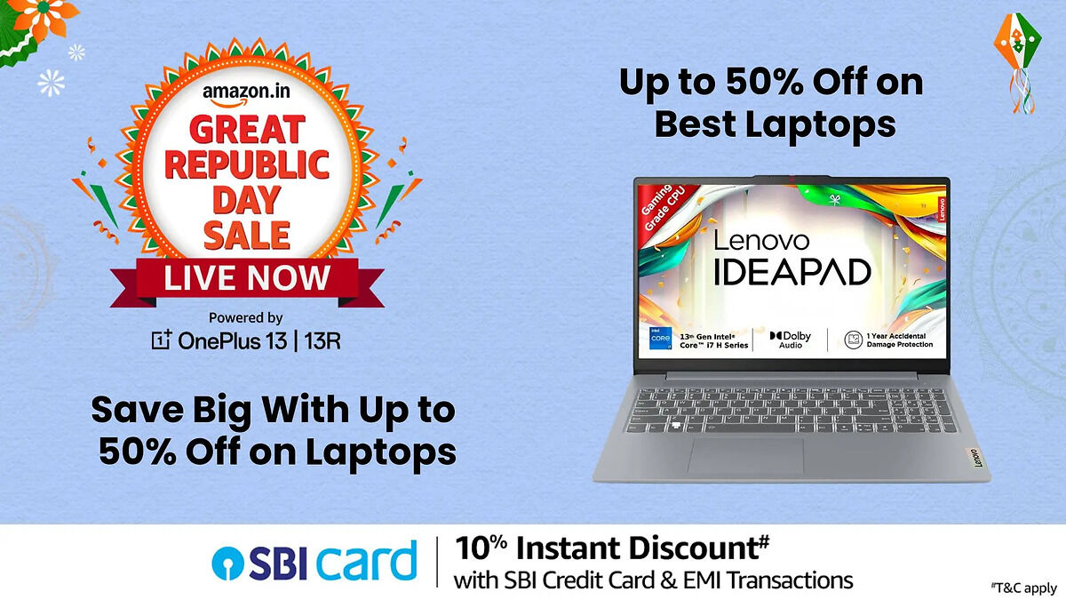 Up to 50% off on laptops