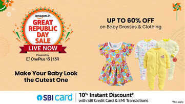 Amazon Great Republic Day Sale 2025 Top Baby Clothing Rompers Dresses and Babycare Sets at up to 60 off