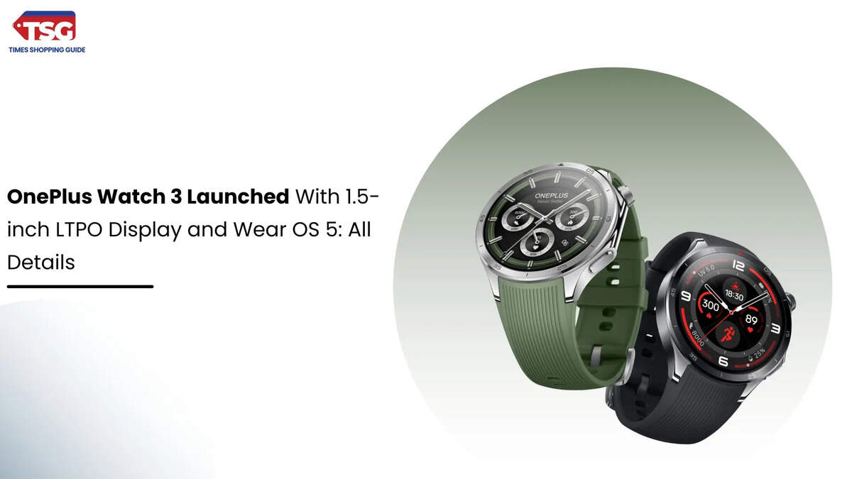 OnePlus Watch 3 Launched With 1.5-inch LTPO Display and Wear OS 5: All Details